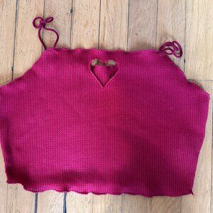Vintage Valentine Crop Tank Top